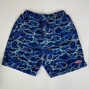 Vineyard Vines Shark‎ Print Swim Trunks Elastic Waist Shorts XS
